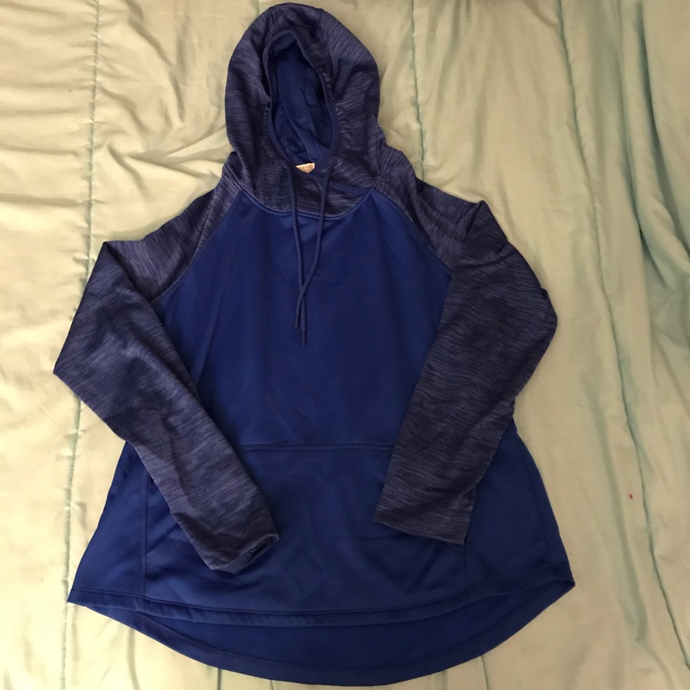 Blue hoodie